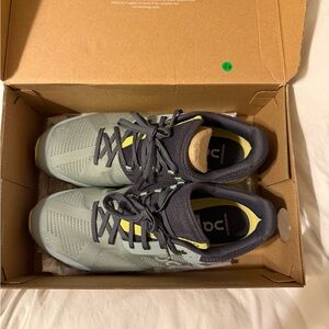 On Running Men's Sneakers in Gray and Yellow
